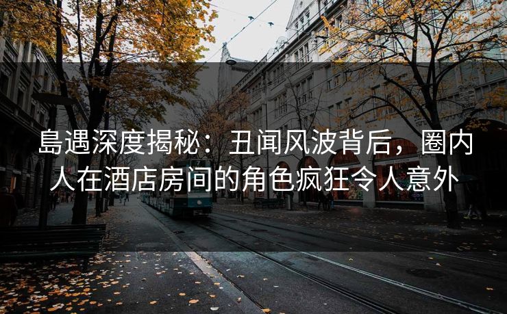 島遇深度揭秘：丑闻风波背后，圈内人在酒店房间的角色疯狂令人意外
